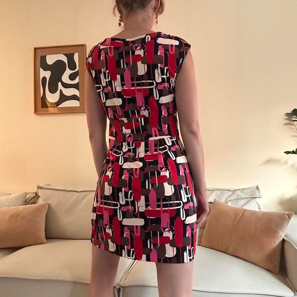 Mod patterned shift dress from Chadwicks Collection size 6 - Picture 6 of 8